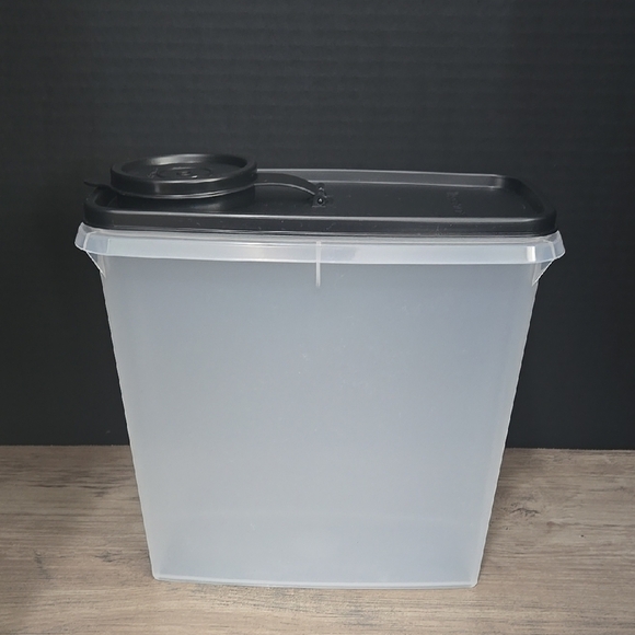 NWT Tupperware Pour n' Store Cereal Keeper with Black Lid 469, 471 and 7882A - Picture 2 of 6